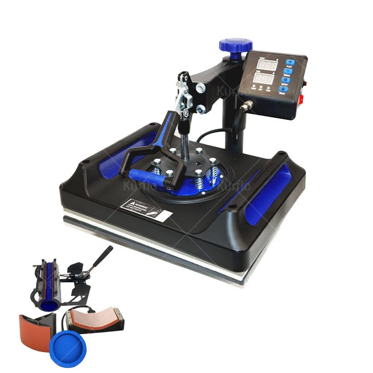 Amazon.co.jp: Kurflo 熱転写プレス機 8in1 多機能 スイングアウェイ式